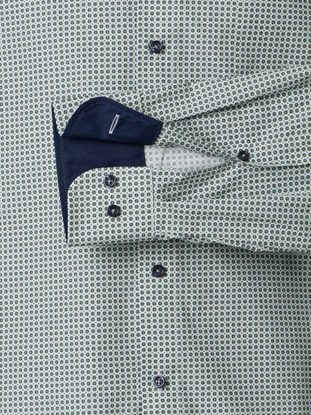 VENTI Comfort Fit Chemise Vert Kent Popeline - Vue 2