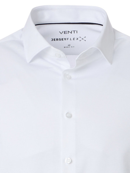 VENTI Regular Fit Chemise Blanc Kent Jersey - Vue 1