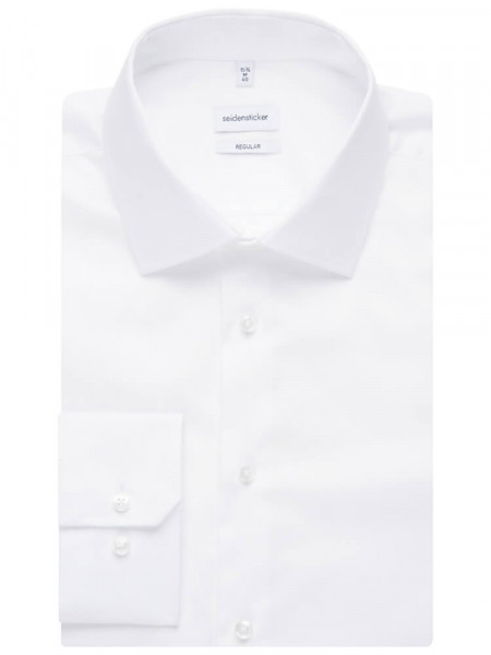 SEIDENSTICKER Regular Fit Chemise Blanc Business Kent Original - Vue 4