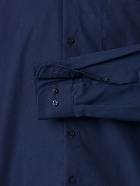 VENTI Comfort Fit Chemise Bleu foncé Kent Popeline - Vue 2