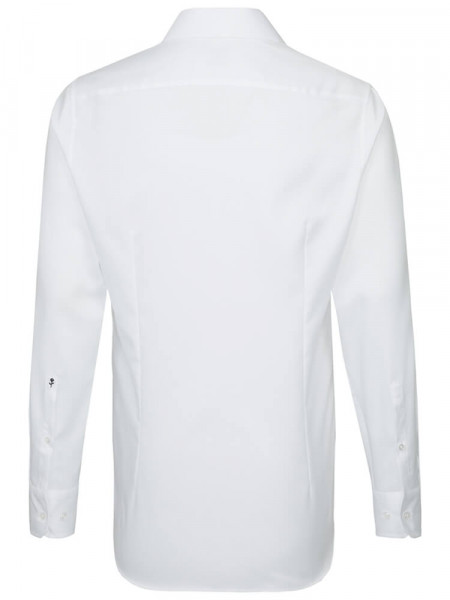 SEIDENSTICKER Slim Fit Chemise Blanc Business Kent Struktur