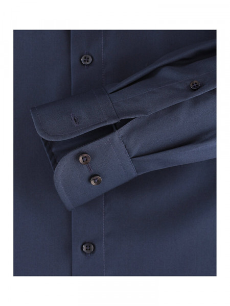 CASAMODA Comfort Fit Chemise Marine Kent Popeline - Vue 2