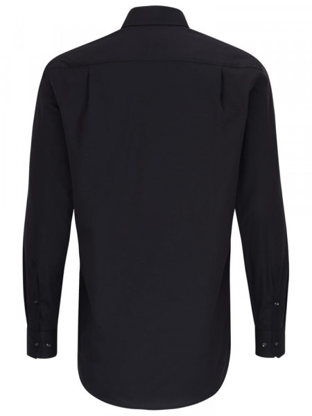 SEIDENSTICKER Regular Fit Chemise Noir Business Kent Popeline