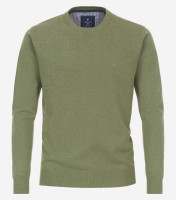 Pull Redmond REGULAR FIT TRICOTÉ vert avec col Col rond en coupe classique