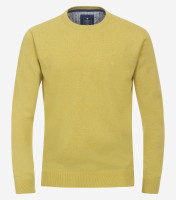 Pull Redmond REGULAR FIT TRICOTÉ jaune avec col Col rond en coupe classique