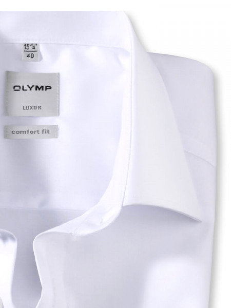 OLYMP Comfort Fit Chemise Blanc New Kent Popeline
