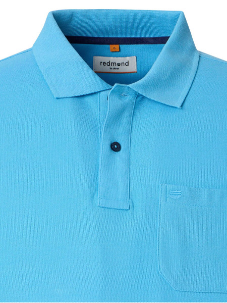 REDMOND Polo Bleu moyen Piqué - Vue 1