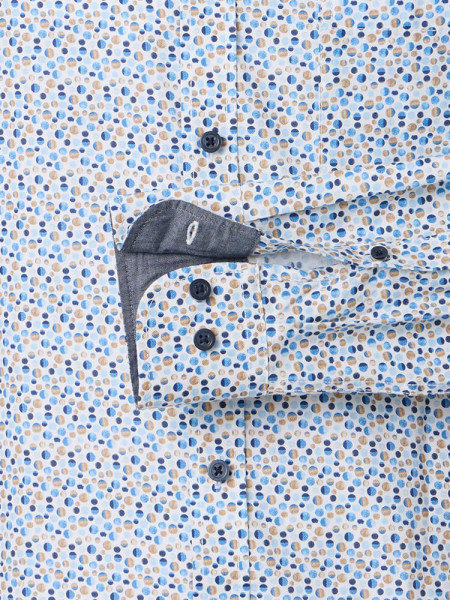 CASAMODA Regular Fit Chemise Marron Button-Down Easy Care  - Vue 2