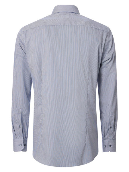 VENTI Regular Fit Chemise Bleu foncé Button-Down Struktur