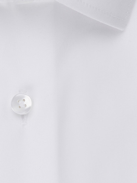 SEIDENSTICKER Tailored Fit Chemise Blanc Business Kent Popeline - Vue 3