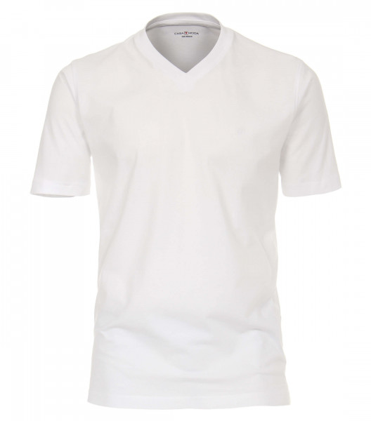 T-shirt CASAMODA blanc en coupe classique