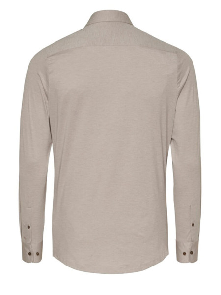 PURE Extra Slim Fit Chemise Marron clair Haifisch Jersey