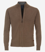 Veste en tricot Redmond REGULAR FIT TRICOTÉ marron avec col Col montant en coupe classique