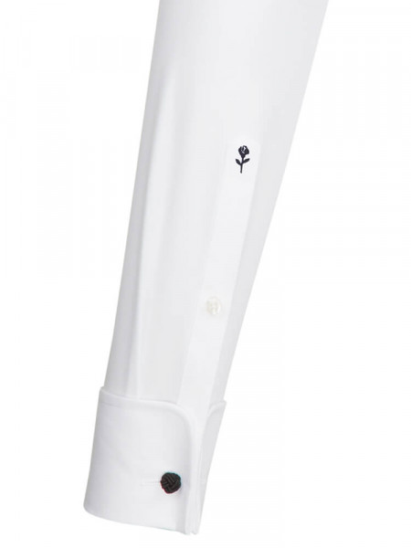 SEIDENSTICKER Tailored Fit Chemise Blanc Kläppchen Popeline - Vue 1