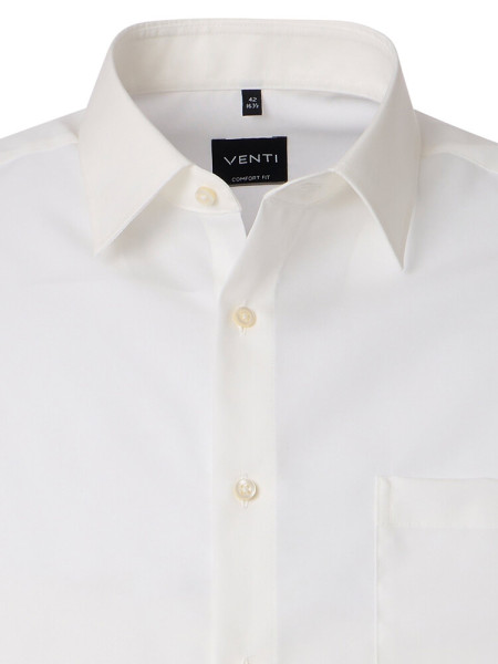 VENTI Comfort Fit Chemise Beige clair Kent Popeline - Vue 1