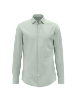 Chemise Seidensticker MODERN STRUCTURE vert avec col Business Kent en coupe moderne