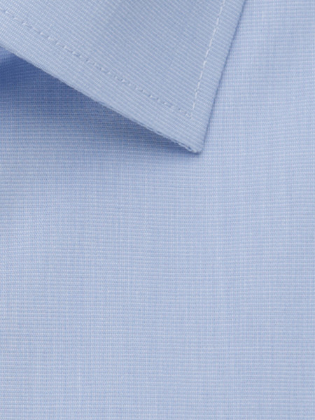 SEIDENSTICKER Regular Fit Chemise Bleu clair Business Kent Fil à Fil - Vue 3