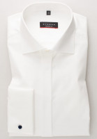 Chemise Eterna MODERN FIT TWILL beige avec col Classic Kent en coupe moderne