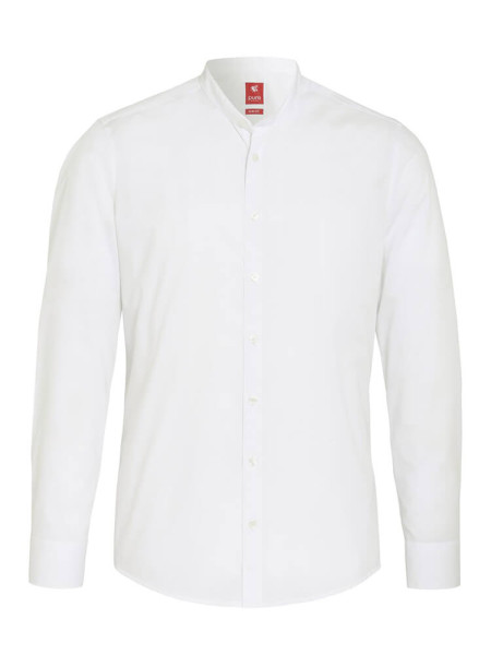 Chemise Pure SLIM FIT UNI STRETCH beige avec col Col montant en coupe étroite