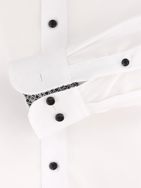 CASAMODA Comfort Fit Chemise Blanc Kent Popeline - Vue 2