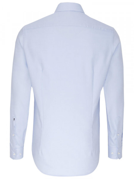 SEIDENSTICKER Slim Fit Chemise Bleu clair Business Kent Struktur