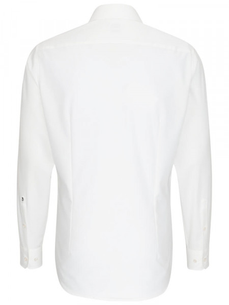 SEIDENSTICKER Tailored Fit Chemise Beige clair Business Kent Popeline