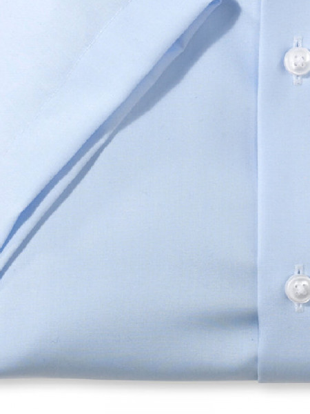 OLYMP Comfort Fit Chemise Bleu clair New Kent Popeline - Vue 2