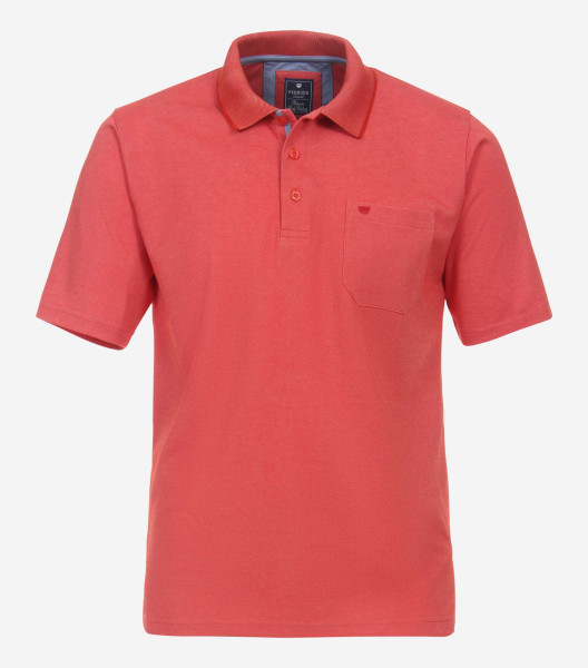 Polo Redmond REGULAR FIT JERSEY rouge avec col Col montant en coupe classique