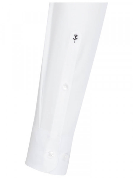 SEIDENSTICKER Extra Slim Fit Chemise Blanc Business Kent Popeline - Vue 1