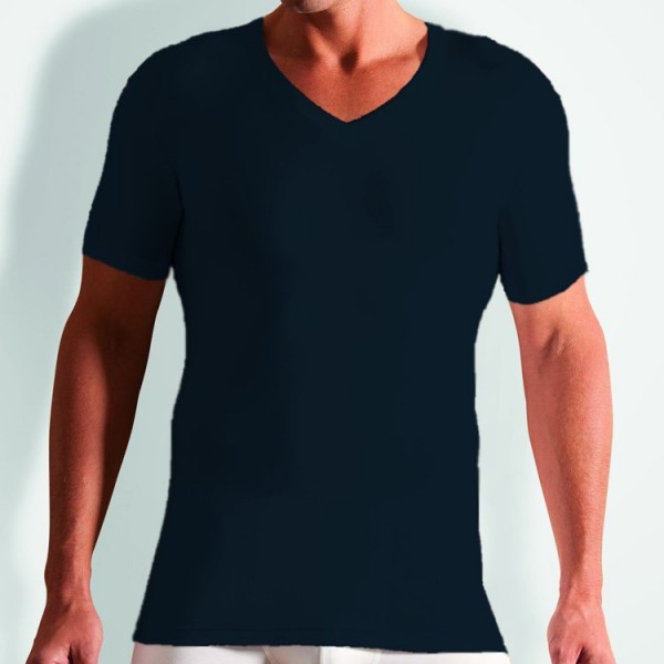 Novila "STRETCH COTTON" T-shirt bleu foncé