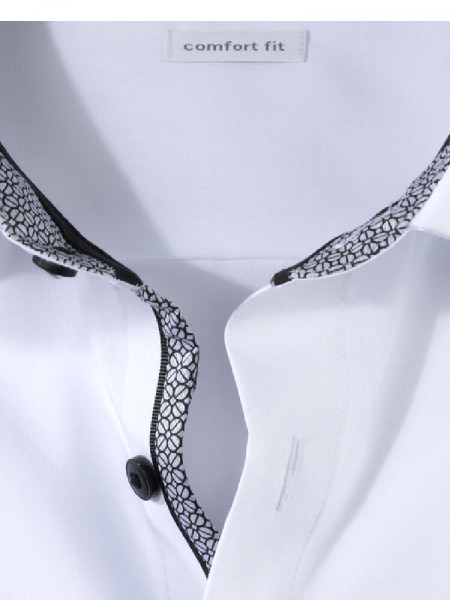 OLYMP Comfort Fit Chemise Blanc New Kent Popeline - Vue 1