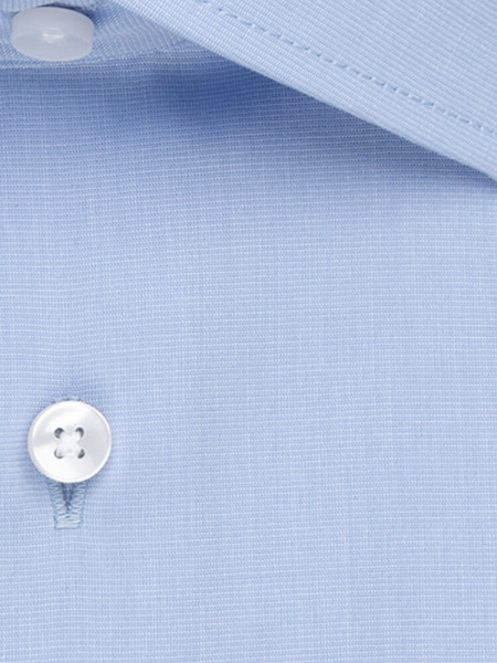 SEIDENSTICKER Regular Fit Chemise Bleu clair Business Kent Fil à Fil - Vue 3