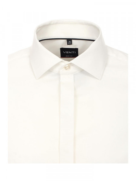 VENTI Slim Fit Chemise Beige clair Kent Popeline - Vue 1