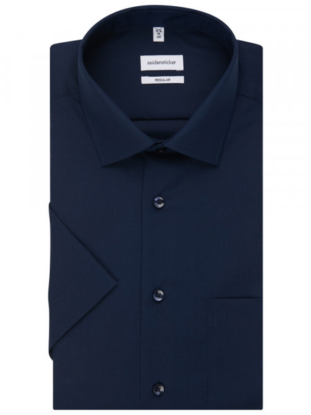 SEIDENSTICKER Regular Fit Chemise Marine Business Kent Popeline - Vue 4