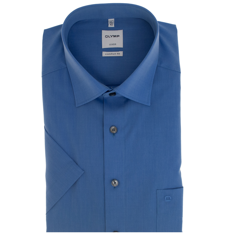 Chemise OLYMP Luxor comfort fit bleu moyen 513112 15 Chemises Exquises