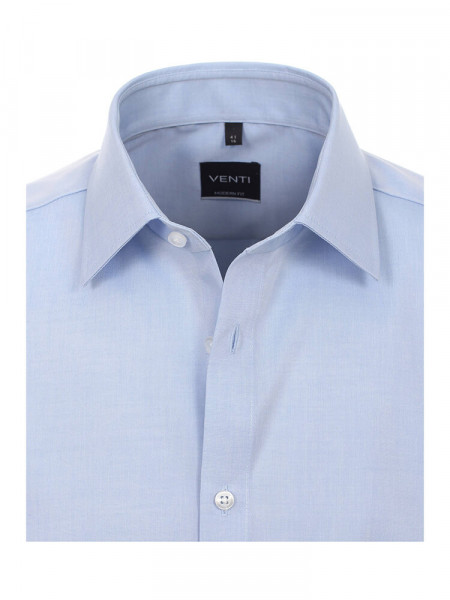 VENTI Regular Fit Chemise Bleu clair Kent Popeline - Vue 1