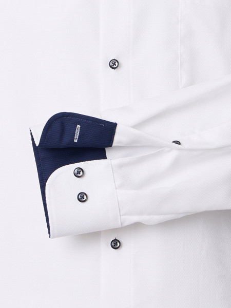 VENTI Comfort Fit Chemise Blanc Button-Down Struktur - Vue 2