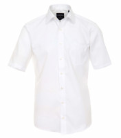 Chemise CASAMODA MODERN FIT UNI POPELINE blanc avec col Kent en coupe moderne