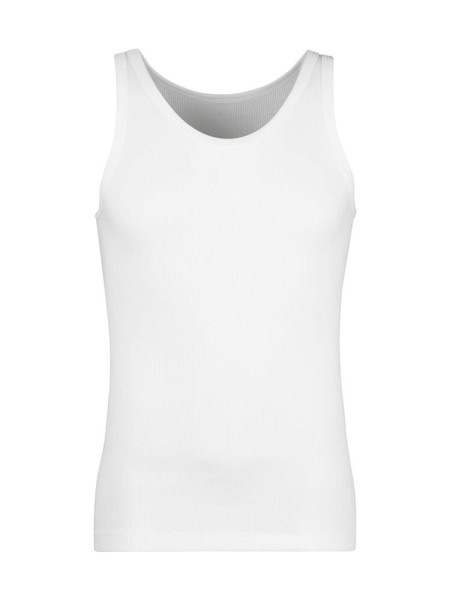 HUBER Regular Fit Blanc Doppelrippenstich - Vue 1