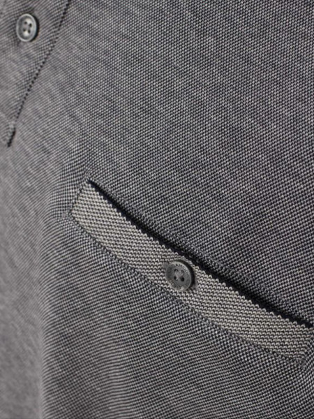 CASAMODA Polo Bleu foncé Piqué - Vue 2
