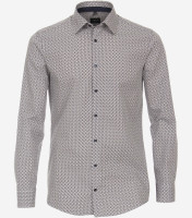 Chemise Venti MODERN FIT PRINT bleu foncé avec col Kent en coupe moderne