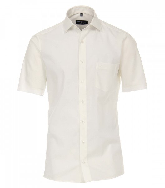 Chemise CASAMODA MODERN FIT UNI POPELINE beige avec col Kent en coupe moderne