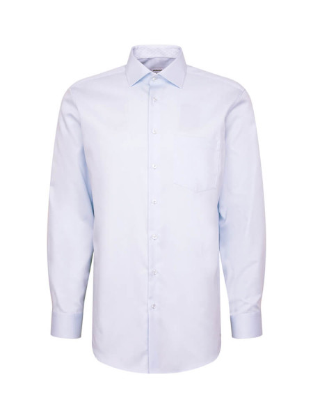 SEIDENSTICKER Regular Fit Chemise Bleu clair New Kent Struktur